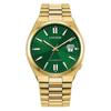 Orologio da uomo TSUYOSA serie 50m impermeabile Automatico Cinturino in acciaio quadrante verde NJ0152-51X