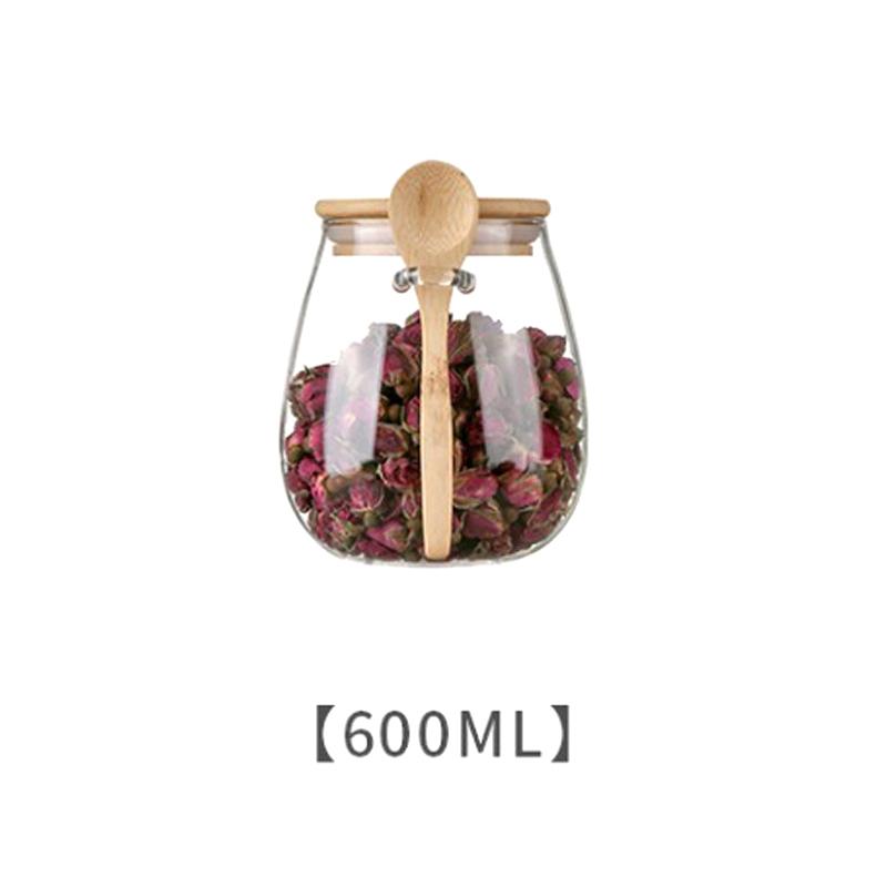 Hermetic Containers For Food Storage Pots Glass Jar With Lid Sealed Container Sugar And Tea Cans Airtight Kitchen Coffee Jars