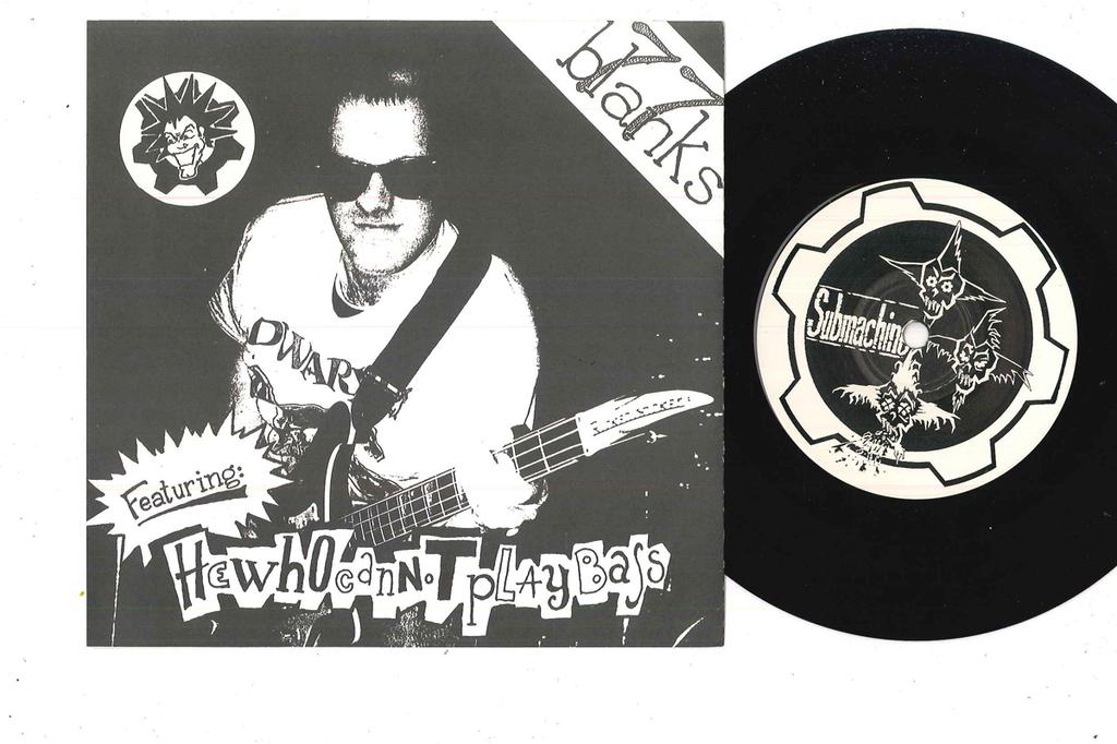 7inch Record SUBMACHINE / BLANKS 77 - Shooting Blanks / Blanks 77 SW08 SIX WEEKS 1995 US Rock Used