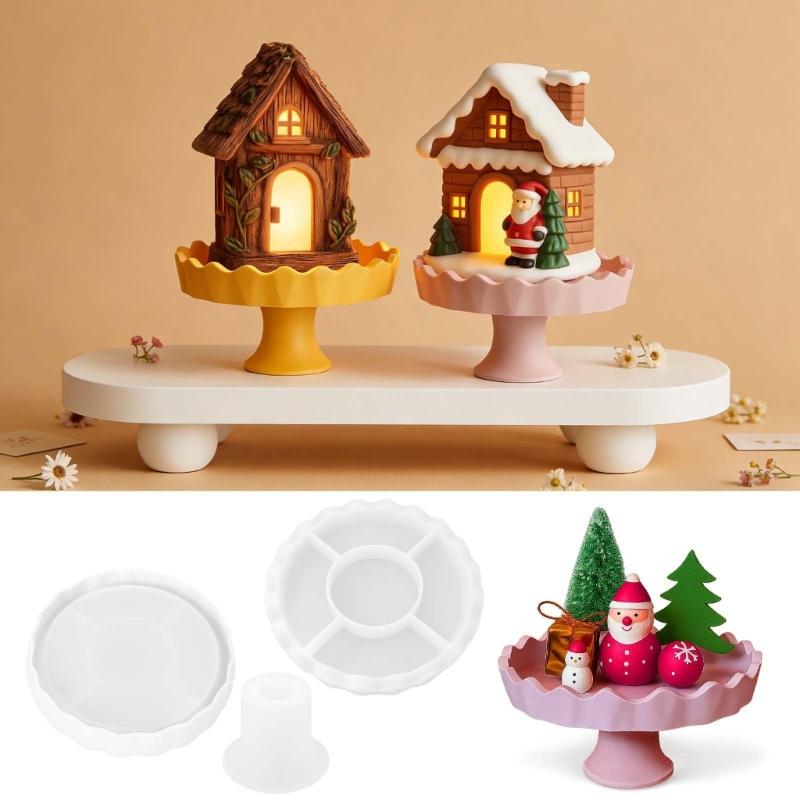 Pack of 1 Food Safe Silicone Mold with Beautiful Fluted Design Ideal for Creating Fruit Plates Chocolate and Jelly