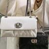Sweet daughter wind small square bag new niche chain bag high-end pleated shoulder messenger bag