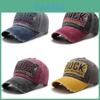 Cotton Vintage Baseball Cap With Adjustable Strap For Casual Wear