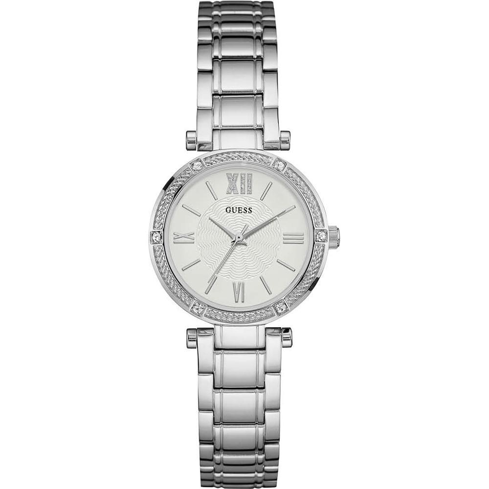 GUESS Park Ave South Silver Stainless Steel Ladies Quartz W0767L1 Watch белый