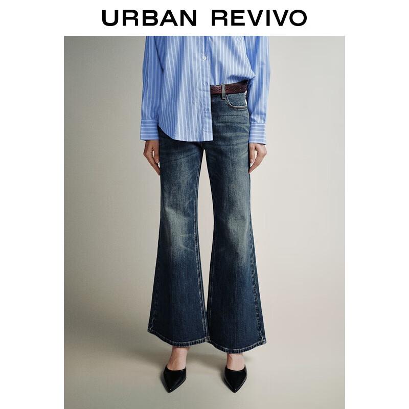 

UR Women s Washed Belted Flared Jeans 27