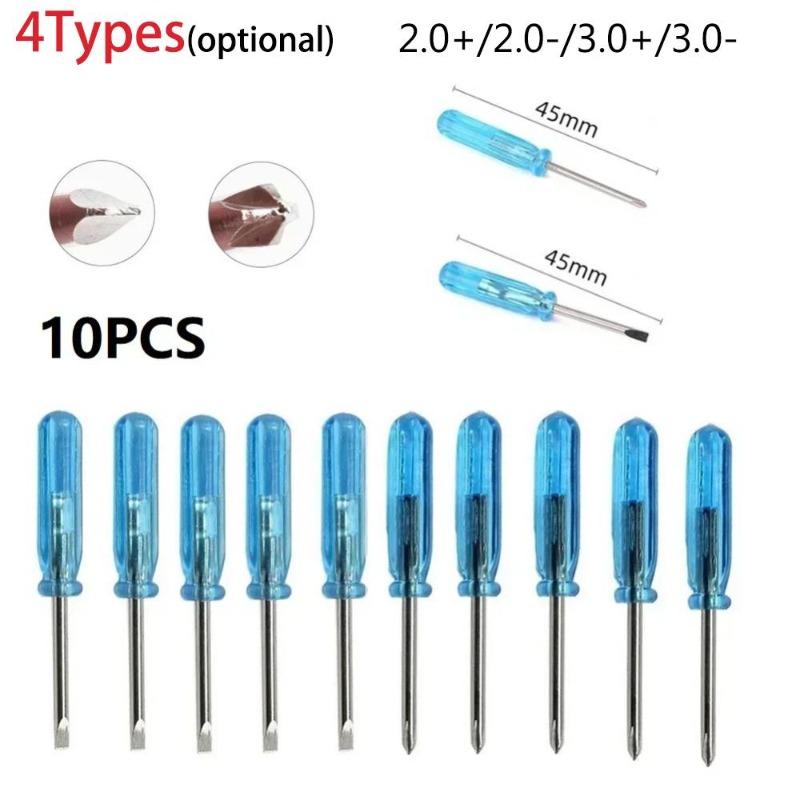 10 Stück Mini 2/3mm Flachschlitz Kreuzschlitz Kleiner Schraubendreher für Handy Box 360 Wireless Controller Reparatur Öffnen