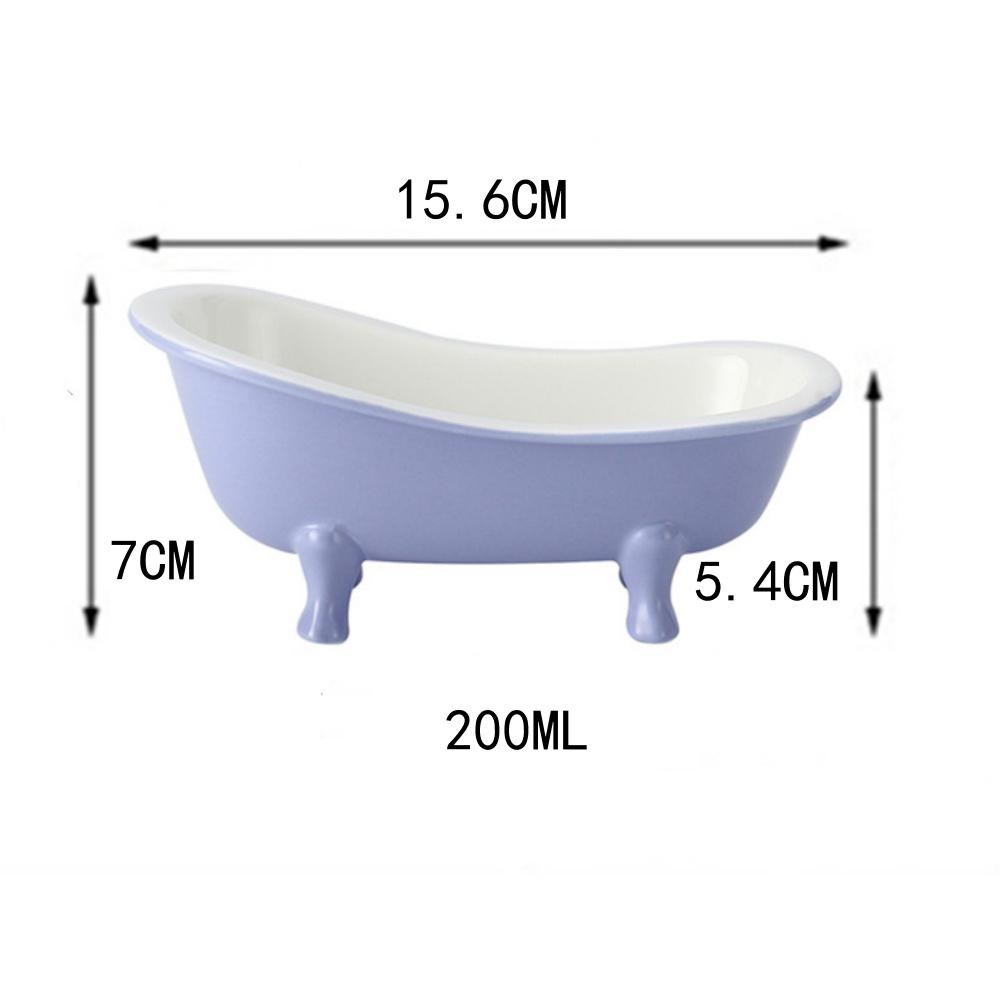 Ceramic Mini Bathtub Bowl for Ice Cream Dessert Porcelain Mixing Bowl Seasoning Dish Tiki Cocktail  Cups