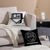 LOGO Design N-Neighborhood Cushion Cover Anti-dustmite Pillowcase Invisible Zipper Silky Short Plush Sofa Cushion Cover