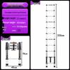 Aluminum Alloy Telescopic Folding Extension Ladder, Multifunctional A-Frame Design, Portable & Thickened for Engineering Use, Free Shipping