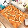1pc Oranges Pattern Themed Rug for Home Decor, Non-slip Office Carpet, Chair mat, Outdoor Mat, Christmas and Halloween gifts-0731160