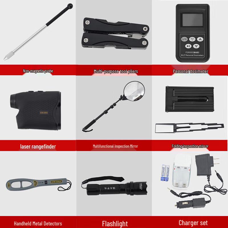 DARKFOX Portable Security Inspection Tool Kit