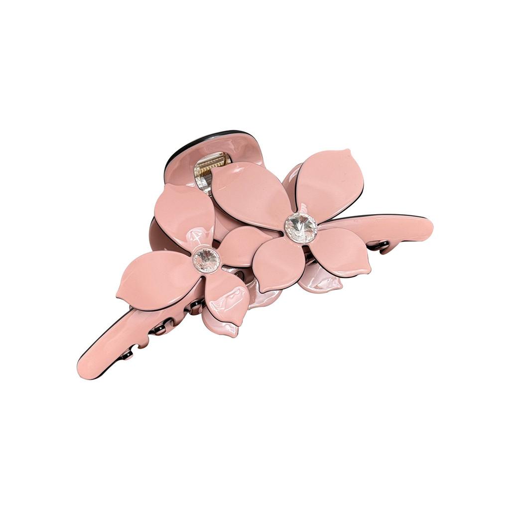Elegant Oversized Floral Acetate Hair Claw Clip For Sophisticated Women In Spring 2024