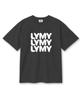 Leijimeli 20-Count Cotton Oversized Short Sleeve T-Shirt Dark Gray