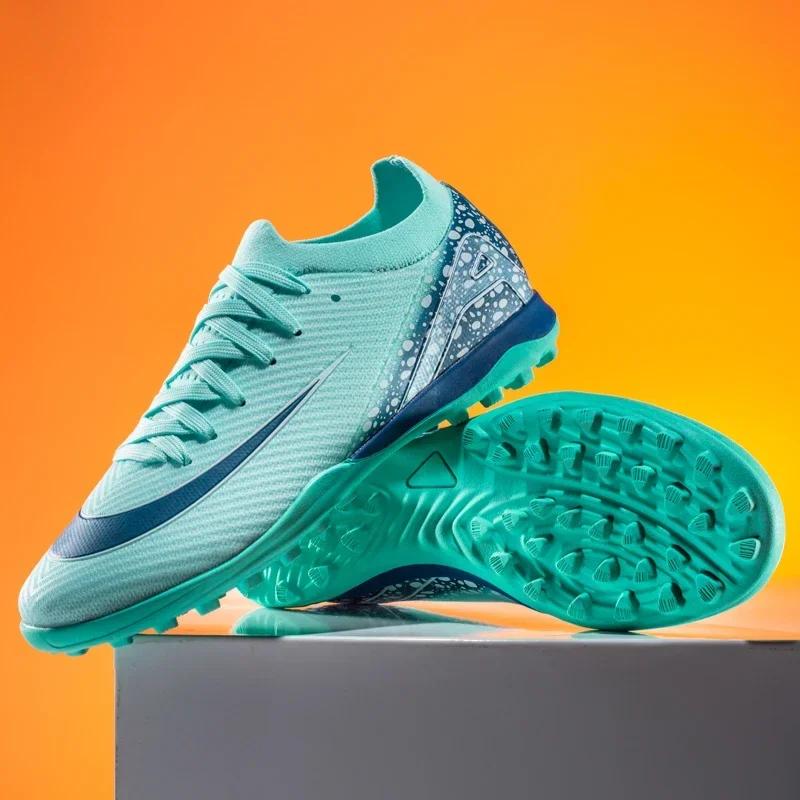 

New Men Unisex Football Boots Cleats Professional Soccer Shoes Ultra-light Non-slip Sport Grass Training Match FG/TF 35