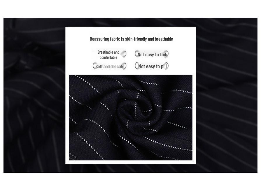 Dziecięcy Zestaw Pasiasty Garnitur Koreański Plus Size dla Chłopców - Strój Ślubny i Występny Flower Boy