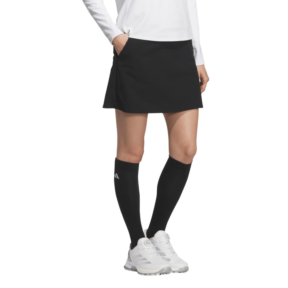 Adidas Golf EX STRETCH ACTIVE Golf Black Water-Repellent Skirt, Women's,