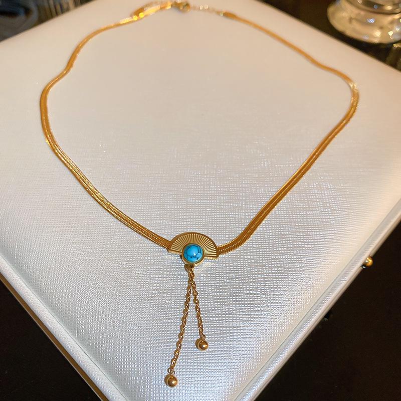 

Винтажные геометрические серьги-пусеты из титановой стали в форме веера для женщин