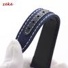 Sailcloth Watch Strap 20mm 22mm for Omega for Seiko Nylon Leather Stitching Bands Quick Release Bracelet Smartwatch Wristband