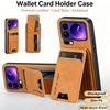Vintage Leather Wallet Case For 15 15T 17T 17 Pro Max RFID Blocking Card Slot Foldable Kickstand Shockproof Phone Cover