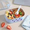 Cartoon Insulated Lunch Box 2 Compartment Meal Container Creative Storage Box with Lid  Picnic