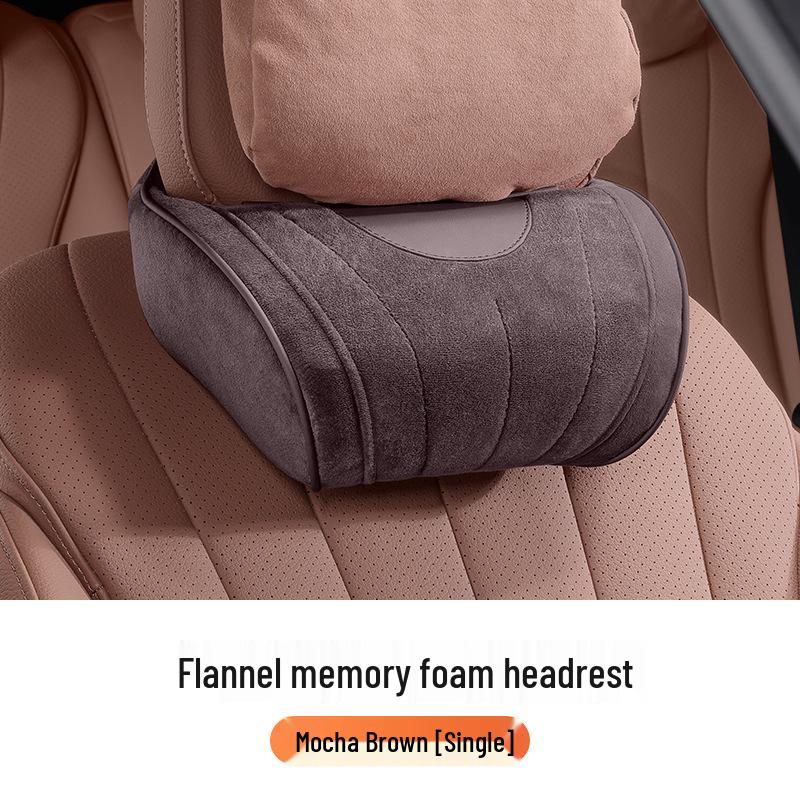 Car Seat Neck and Lumbar Support Pillow – Universal Flannel Cushion for All Seasons