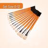 Soft Animal Hair Detail Brush for Watercolor, Acrylic, Oil Painting, Ceramic, and Plaster.