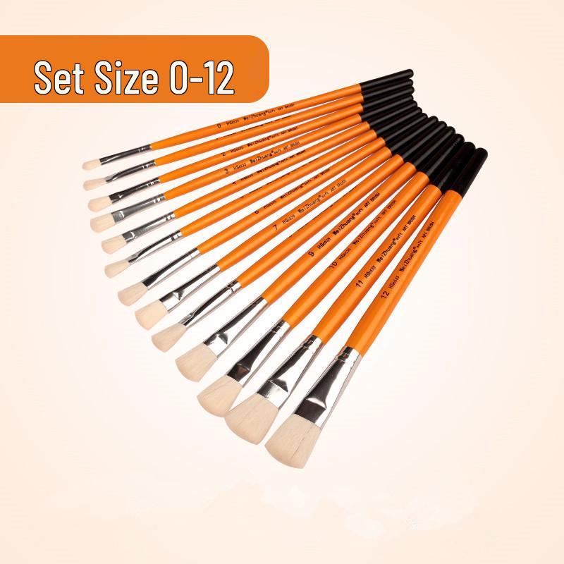 Soft Animal Hair Detail Brush for Watercolor, Acrylic, Oil Painting, Ceramic, and Plaster.