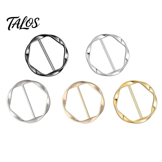 Clothing Styling Tool Shirt Ties Clips for Women, Multifunctional Scarf Ring And Slides, T-Shirt Waist Tightener Cincher Knot Clip Rings Large