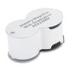45X Jewelry Magnifying Glass Portable LED UV Light Magnifier with Scale for Currency Detection