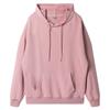 Solid Color Cotton Blends Sweatshirt Zipper Loop Knit Hooded Cardigan Jacket Loose Hoodie Team Uniform Work Advertising Hoodies Coat