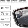 2 PCS Car Blind Spot Mirror, Fan Shaped HD Glass Convex 360° Rotating Wide Angle Side Mirror, Frameless Car Blindspot Mirror for Larger Image and