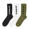 3er-Pack einfarbige Socken für Herren, Knöchellänge, Gerippt, Größe 25cm-27cm