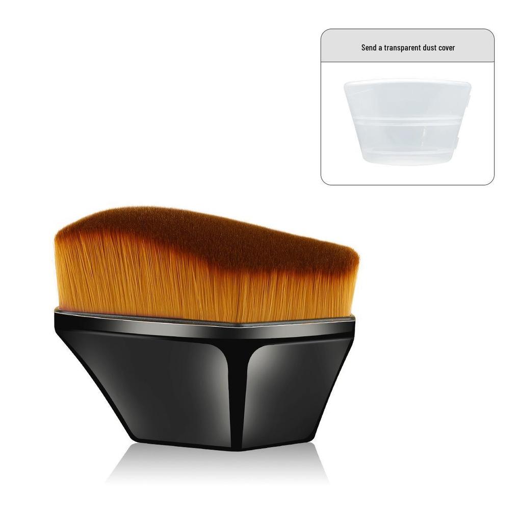 No. 55 Seamless Magic Foundation Brush with Cap - Perfect for Foundation and BB Cream, Non-Absorbing Design