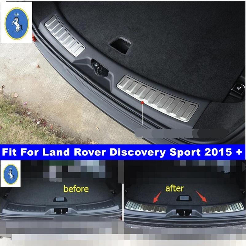 Auto Trunk Door Sill Plate Rear Bumper Guard Protector Decor Cover Trim For Land Rover Discovery Sport 2015 - Accessories