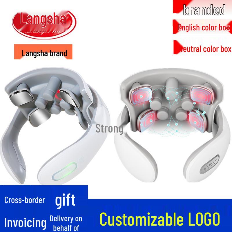 Smart Neck Massager: Portable Cervical Heat & Vibration Therapy Device