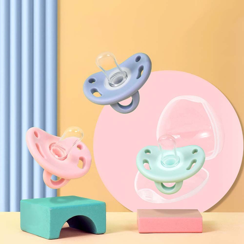 Head Baby Gift Silicone Cartoon Baby Pacifier With Storage Box Soother Nipples Infant Sleep Nipple