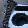 Carbon Fiber Car Center Cup Holder Panel Edge Cover For Dodge Challenger 2008-14