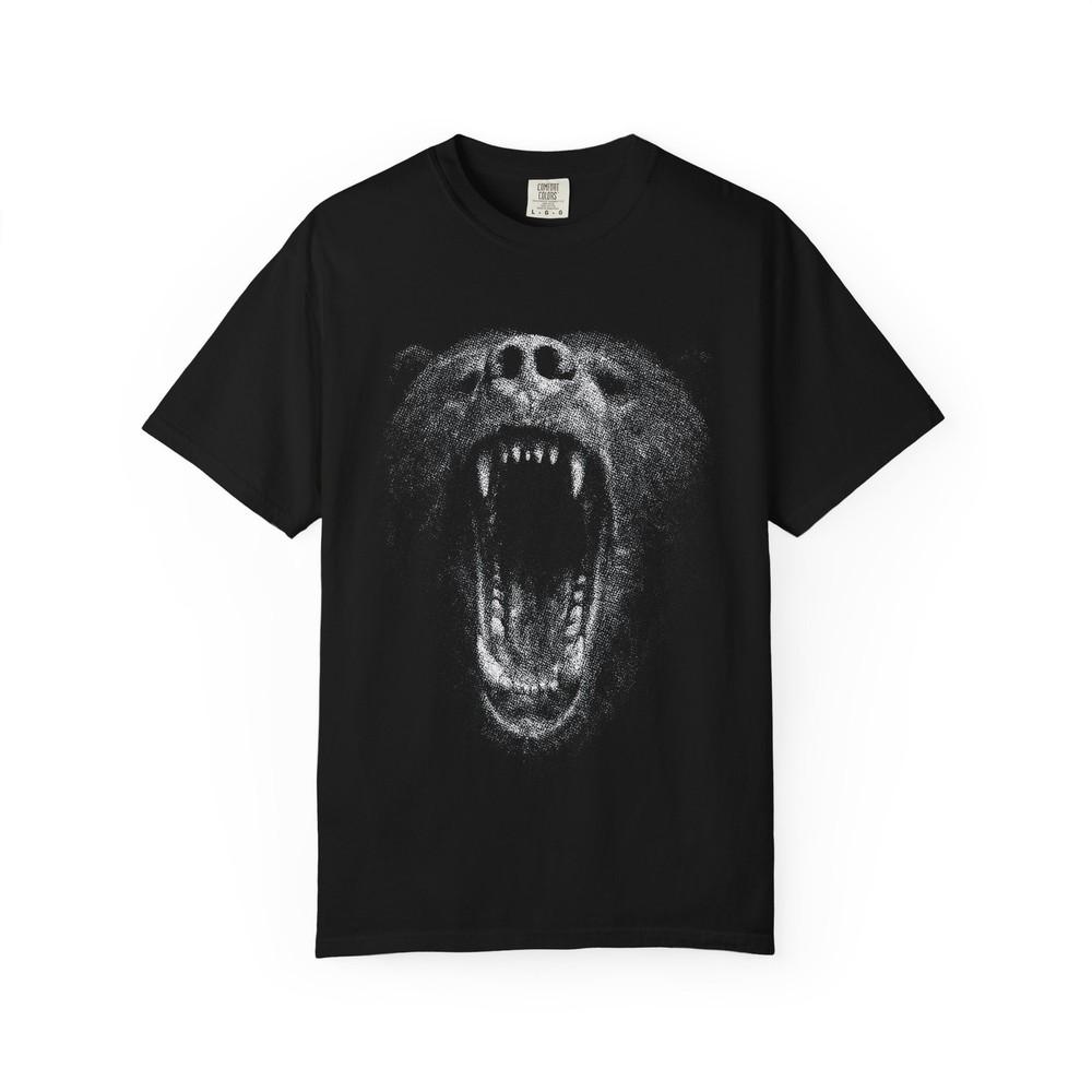 Fierce Bear Tshirt Vintage Nature Graphic Tee Unisex Animal Lover Gift