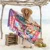 Bluey Friends Adventure Beach Towel High Absorbency & Quick-Dry Comfortable Lightweight