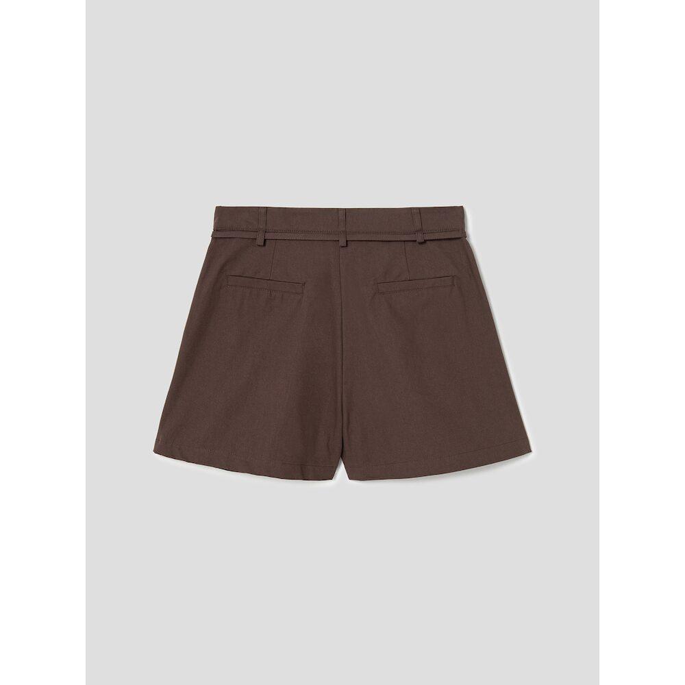 8SECONDS One-Pleat String Shorts Brown