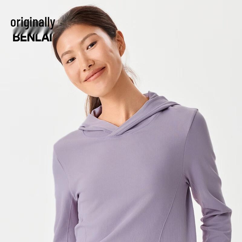 BENLAI Women's Cloud-Feel Soft Slim-Fit Yoga Hooded T-Shirt