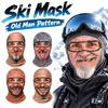 Old Man Pattern Ski Mask 3D Face Printed Winter Mask Cover For Outdoor/Cycling/Pranks/Party