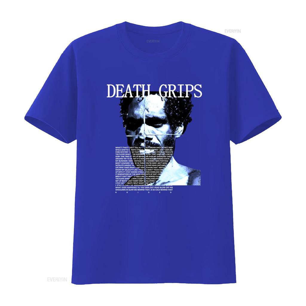 Maglietta in Cotone Tour Album Noided Band Death Grips Per Sb232 Vintage Leggermente Versatile Top alla Moda Per l'Uso Quotidiano