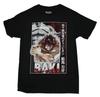 Baki New Adult Tshirt  Glowing Red Eyes Kanji Box