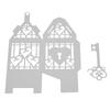 Lantern Shaped Box Frame Metal Silvery Stencil Embossing Cutting Dies For Diy Scrapbooking Paper Album Cards Making