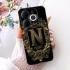 For Itel A80 Case A671L A671LC Back Cover Luxury A Z Initial Letter Crown Soft Silicone Couple Phone Case For ItelA80 A 80 Shell