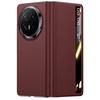 Ultra-Thin Genuine Nappa Leather Case With Vertical Kickstand Honor Magic V6 Shockproof Magnetic Anti-Fingerprint