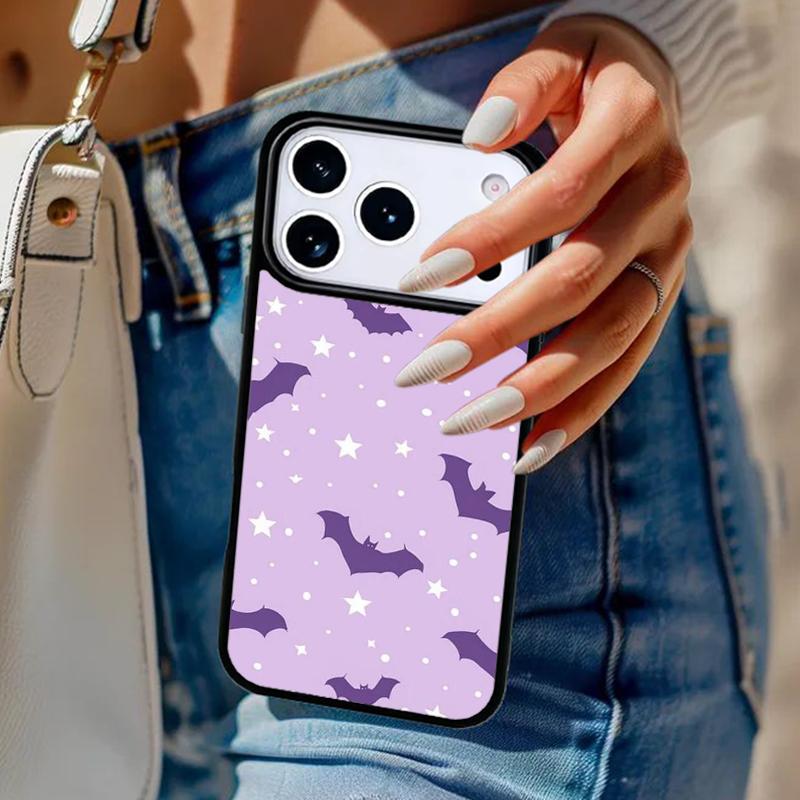Twilight Bat Halloween Phone Case For iPhone 17 Air 14 15 13 12 Max Cover For Apple 16e 11 Pro Max Plus Coque