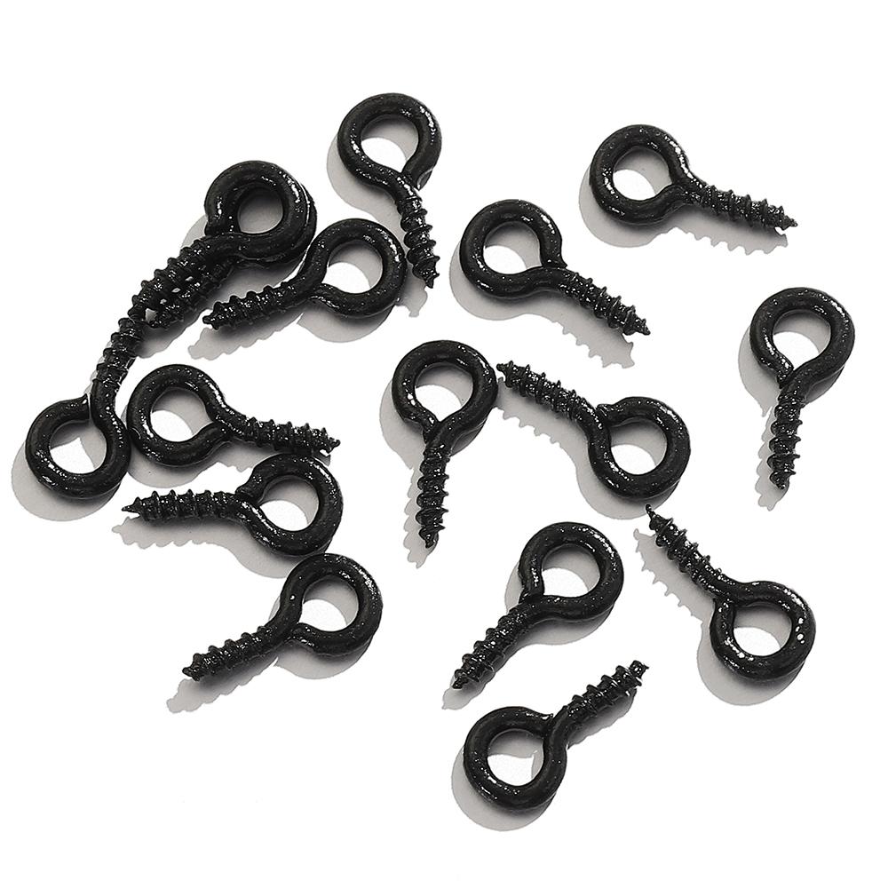 200pcs/100pcs Small Eyes Pins Nail Screw Tiny Mini Sheep Eyepins Hooks Clasp Eyelets for Charms Pendant Jewelry Making DIY