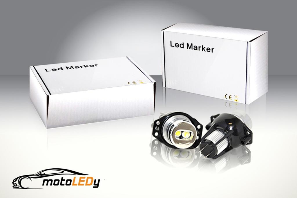 12W LED Ringlicht Birne kompatibel mit BMW E90, E91 2er Set, 12V Off-Road