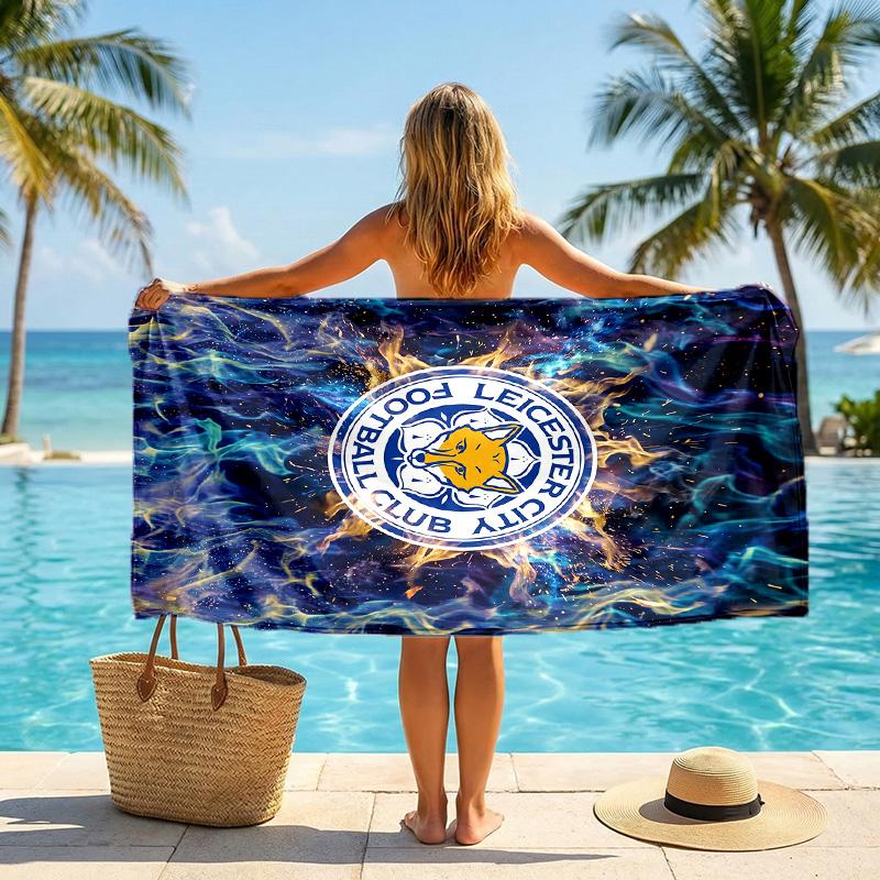 Leicester City Football Beach Towel Soft Microfiber Summer Towel Quick Dry Absorbent Towel for Beach Swimming Pool Travel